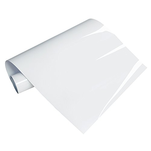 White Heat Transfer Vinyl HTV 2 PCS 12"x20"/PCS for T-Shirts Clothing Compatible with All Cutting Machines