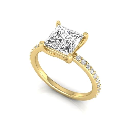 IGI Certified 2.25 Carat Princess Cut Lab Grown Diamond (2