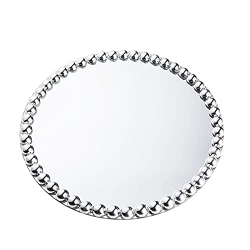 Set de 2 platos cargadores redondos espejo 13 pulgadas miniatura 3