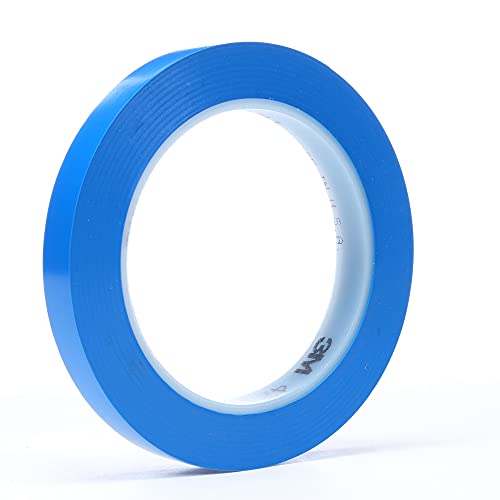 Image of 3M Vinyl Tape 471, 1 /2 in x 36 yd, Blue, 72 Rolls, Blue Floor Tape, Paint Alternative for Floor Marking, Social Distancing, Color Coding, Safety Marking