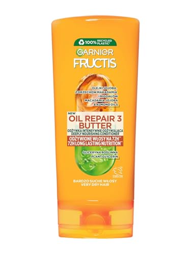 GARNIER Fructis Oil Repair 3 Après-shampoing au beurre pour cheveux secs et abîmés - 200 ml