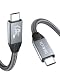 USB C Kabel 100W 240W 20Gbps, Unterstützt USB 3.2 Gen2x2 USB 3.1 Datenkabel, PD 3.1 QC 5.0 Schnellladen, 4K144Hz 2K240Hz Videoübertragung für Laptop, Handy, Tablet, SSD, Monitor, USB C Geräte (0,5m)