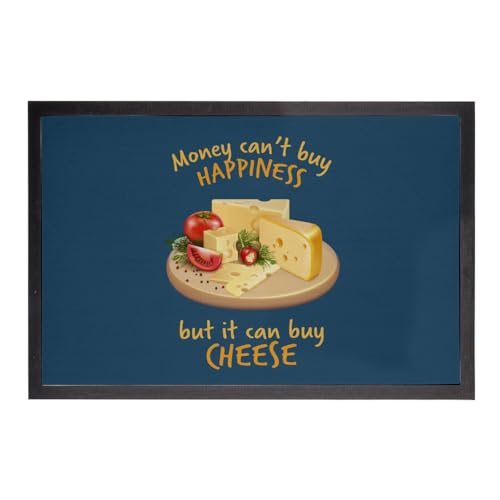 Paillasson bleu absorbant et résistant à message apéritif
