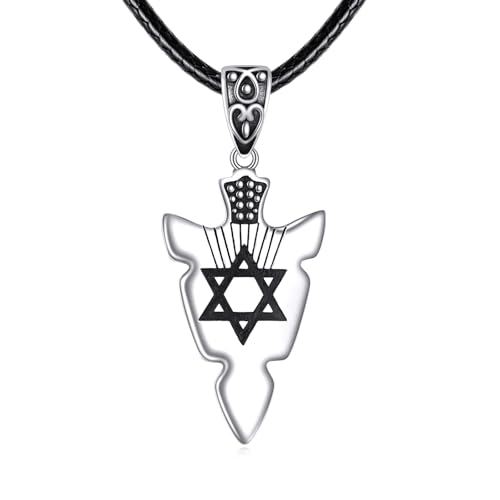 Collier pointe de flèche VONALA en argent sterling, le bijou hypoallergénique sans gemme durable