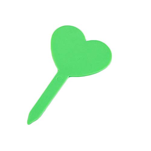 Quentin 50 Pcs 4 Color Plastic Plant Tags, T-type Markers Nursery Garden Labels Stakes For Gardening Green House Humidity Dome Orchard Botanical Garden Assorted Color Heart Shape