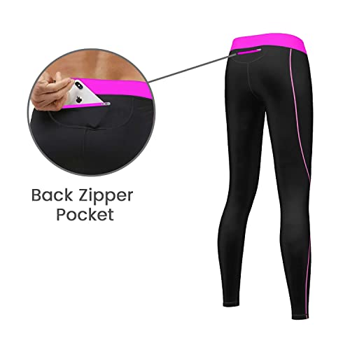 FDX Womens Base layer Set, Breathable Quick Dry Body Fit Ladies Suit, Top and Leggings Underwear Set for Running Gym Skiing & Winter Workout - Image 5