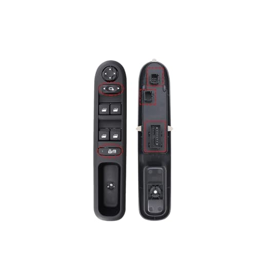 Compatible With Peugeot 308 408 3008 5008 Hatchback Wagon Car Electric Master Power Window Control Switch Glass Button 96650620ZD 96650621ZD(Manual with Lock)