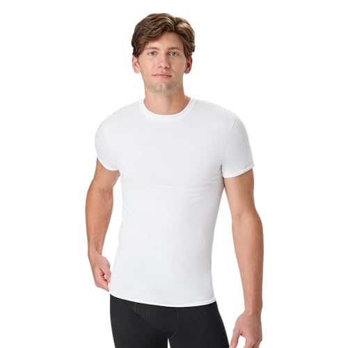 Image of Hanes Men's Ultimate Undershirt ComfortBlend Slim Fit Tees for Men, Moisture-Wicking