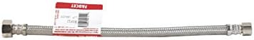 Fluidmaster B1F12 3/8" X 1/2" X 12" Braided Stainless Steel Faucet Connectors
