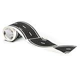 PlayTape Road Tape Curves for Toy Cars - Sticks to Flat Surfaces; No Residue; 1 Roll of 36 Curves, 2 in. Wide