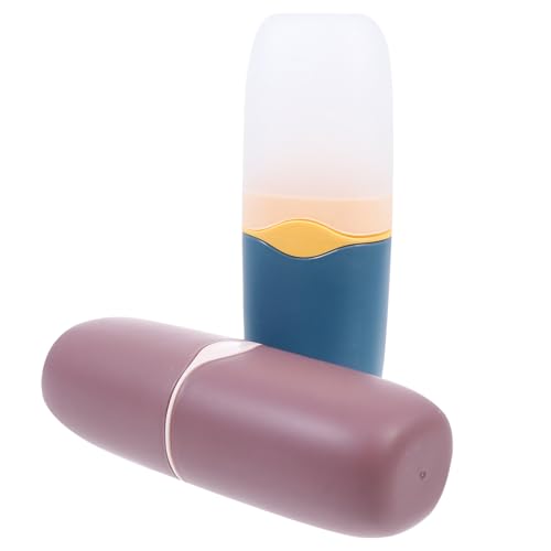 Beatifufu 2個 携帯用トラベル洗面カップ 軽量コンパクト収納 歯ブラシ 歯磨き粉対応 旅行や出張に 持ち運び便利な携帯用洗漱カップ