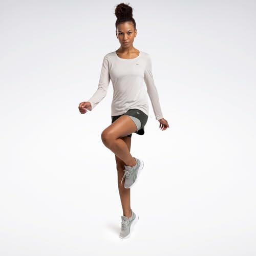 Camiseta Reebok Utility Manga Longa Feminina Bege M