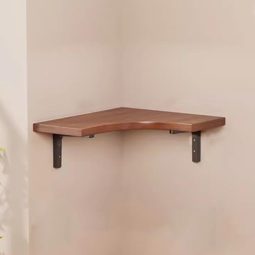 Estantería de esquina triangular de madera original para crear rincones acogedores