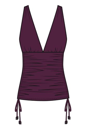 MagicSuit Women's Solid Dani Soft Cup Tankini Top Separate4