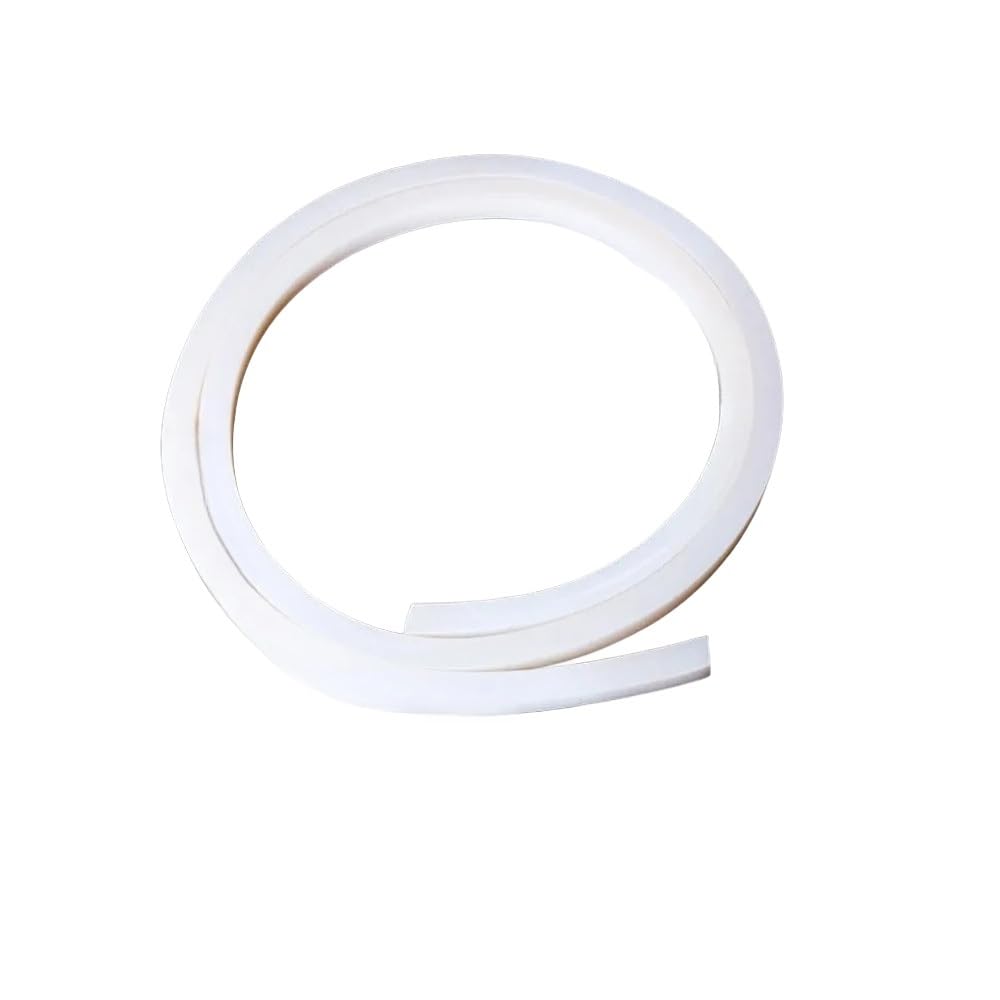 Foam Rubber Strip Solid Headed Square Silicone Strip 3meters, White Durability Sealing Cord for Laboratory(2.5 x 2.5mm)