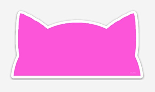 Kitty Hat Small 4" Bumper, Window, Laptop Sticker by Pip & Co