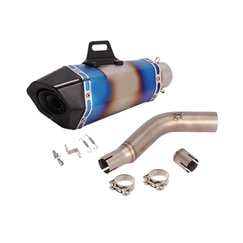 Aufsteckbarer Motorradauspuff, Mittleres Verbindungsrohr, Espace Moto, 51 Mm, Motorrad-Carbon-Schalldämpfer Für Suzuki GW250 GW250F DB Killer GW 250