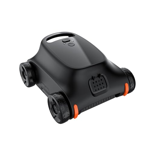 Pool Vacuum for Above Ground Pool, 180 Mins Runtime Cordless Robotic Pool Cleaner, Pool Vacuum Flat...