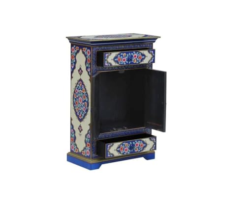Image of Biven Wooden Sideboard Cabinet for Living Room | Wooden Storage Cabinet for Home | Handcrafted Solid Wood Cabinet for Storage Furniture for Home | Handpainted