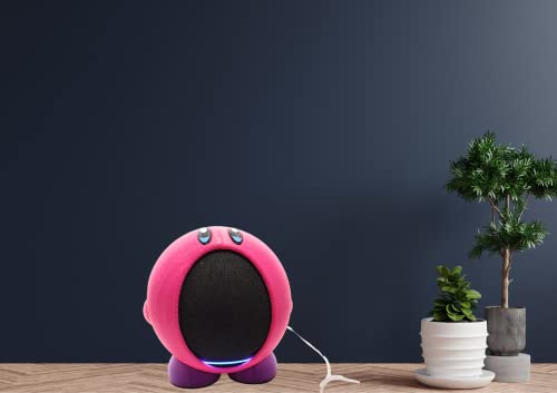 Suporte Echo Dot 5a Geração Modelo Pokémon Kirby Rosa Choque