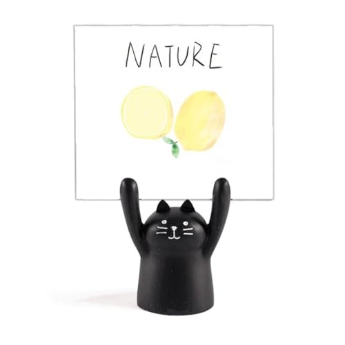 Support de mémo chat noir île citron pour décorer la cuisine