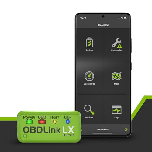 Image of OBDLink LX Bluetooth 3.0 OBD2 Adapter for Motoscan, Torque, Hybrid Assistant (Android Only), OBD II Diagnostic Scanner