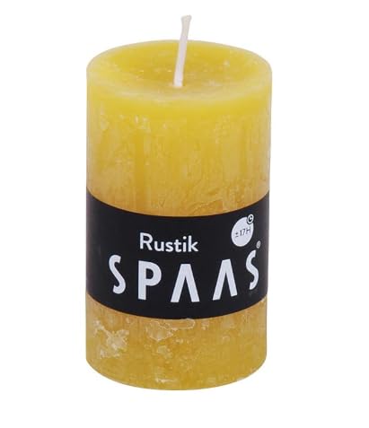 Spaas Vela Cilindro rústico 50/80 Amarillo de otoño