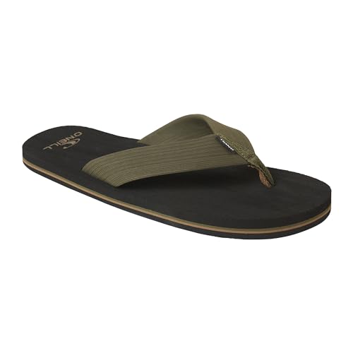 O'NEILL Groundswell & Phluff Daddy Flip Flops for Men - Premium Sandals Men Will Love - Comfortable Casual Flip Flops,Army 2 | Phluff Daddy,7