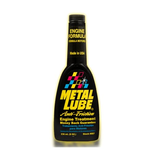 Metal Lube Fórmula Motores – Aditivo Antifricción para Coches Gasolina y Diésel, Reduce Desgaste, Consumo y Emisiones, Mejora Rendimiento y Arranque – Envase 236 ml