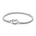 PANDORA Moments Studded Chain Bracelet - Compatible Moments Charms - Sterling Silver Charm Bracelet for Women - With Gift Box - 9