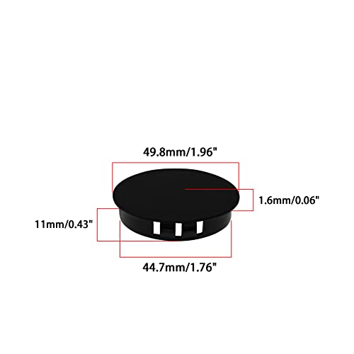 Image of Plastic Plug Insert for Metal Tubing, Pipe Tubing End Cap, Glide Insert for Pipe Post, Chairs and Furniture