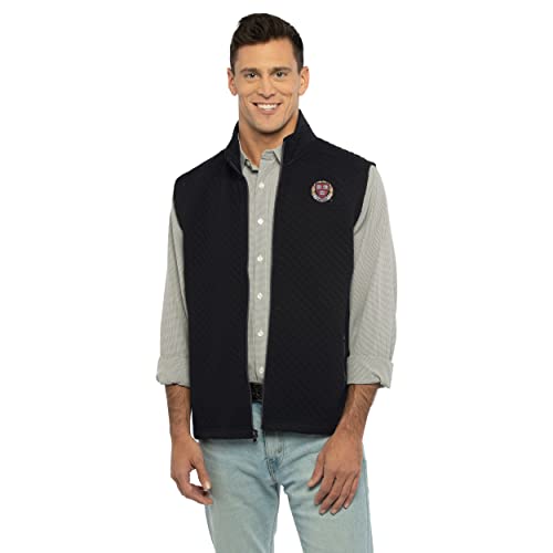 Men's Collegiate Full Zip Quilted Vest