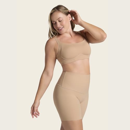 Image of Leonisa PowerShorts Shapewear Shorts Tummy Control, High Waisted Shaper Slip Shorts for Women