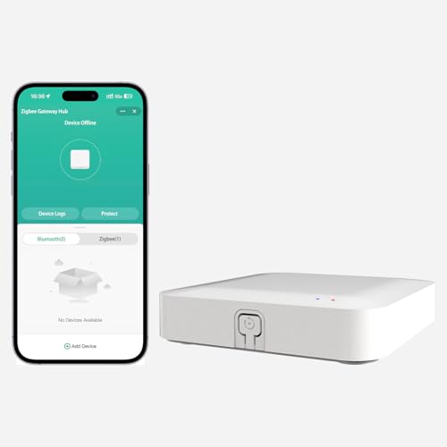 Image of Tuya ZigBee 3.0 Hub /Wireless Gateway (Only 2.4Ghz), Zigbee Smart Home Bridge Remote Controller,Only Work with Tuya ZigBee Smart Device, White