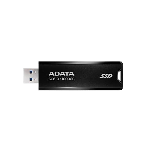 Amazon | 【エイデータ】 外付けSSD 1TB ポータブル SC610 USB3.2 Gen2
