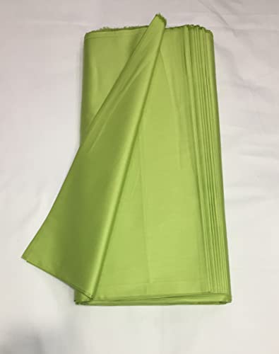 Image of BKRKJ Women's Cotton Silk Unstitched Fabric by Meter for Sewing Suit Salwar Chudidar Patiyala Shirt Kameez Blouse Kurta Pyjama Pathani jam Glace (5 Meter, Light Parrot Green)