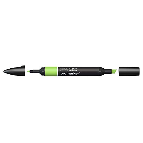 Image of Winsor & Newton Promarker, Alcohol Based Markers, Leaf Green (G258), Double Tipped Drawing Marker Set for Artists, Graphic Designers, Illustrators - Chisel & Fine Twin Tip, Streak Free Coverage