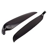 1 Paar RC Segelflugzeug Kunststoff schwarz Propeller faltbar Propeller 10 x 8 Zoll