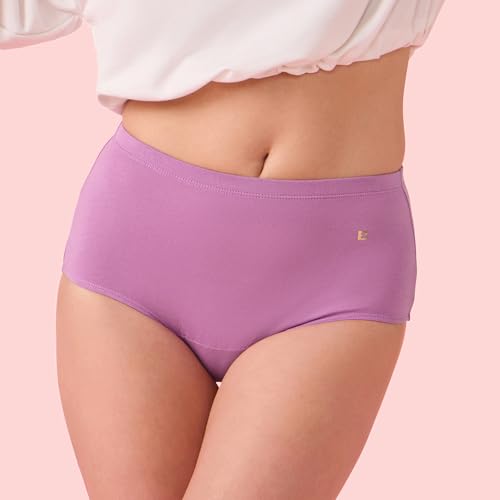 Image of Enamor Women's Cotton Blend Classic Solid Briefs
