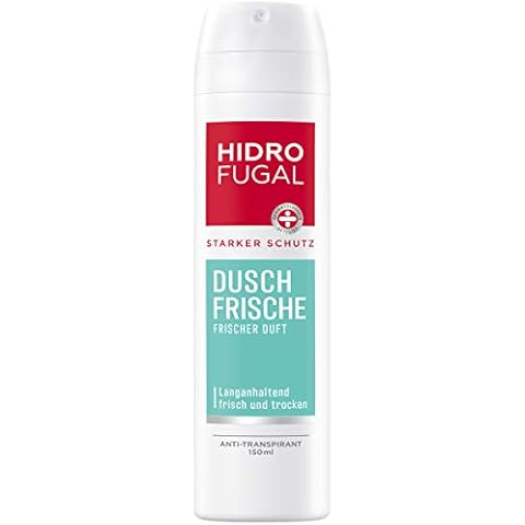 Hidrofugal Shower Fresh Spray (150 ml), Strong Antiperspirant Protection with Pleasant Fresh Fragrance, Deodorant Spray for Strong Protection without Ethyl Alcohol Cover