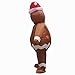 DeHasion Christmas Inflatable Gingerbread Man Costume Party Blow-up Suit for Adult Christmas Decor/Parade (Gingerbread Man)