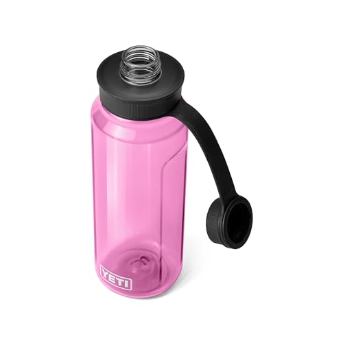 Image of YETI Yonder Water Bottle with Yonder Tether Cap, Lightweight, Leakproof and BPA-Free