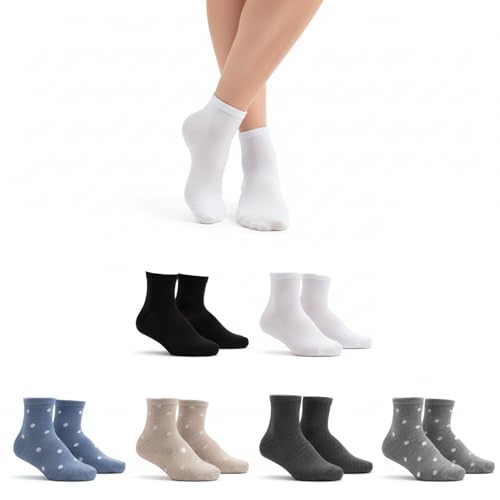 Women's Thin Ankle Socks - Quick-Dry Running, 6 Pairs