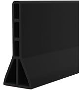 Raycity 3" High Shower Threshold Water Dam 59 IN Collapsible Shower Water Splash Guard for Curble...