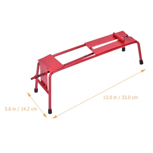 Piedra de afilar con soporte de hierro ajustable telescópico rojo 3
