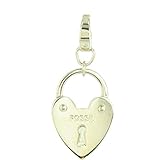 Herzschloss Glücks-Charm Fossil Damen-Charm 925 Sterling Silber Ohne JF00033710