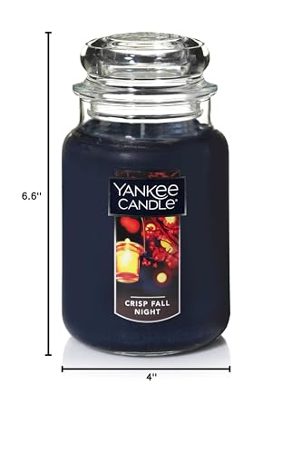 Yankee-Candle-Crisp-Fall-Night-Scented-Classic-22oz-Large-Jar-Single-Wick-Aromatherapy-Candle-Over-110-Hours-of-Burn-Time-Apothecary-Jar-Fall-Candle-Autumn-Candle-Scented-for-Home Yankee Candle Crisp Fall Night Scented Classic 22oz Large Jar Single Wick Aromatherapy Candle Over 110 Hours of Burn Time Apothecary Jar Fall Candle Autumn Candle Scented for Home