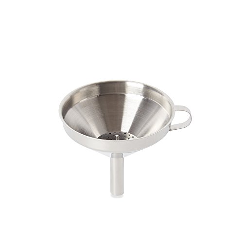 Fox Run Funnel with Removable Strainer, Stainless Steel, 5 x 5 x 4.75 inches
