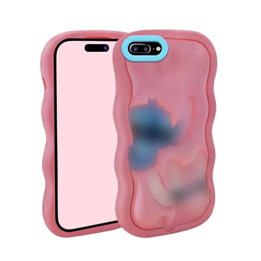 FINDWORLD Cases Fit for iPhone 8 Plus/7 Plus/6S Plus/6 Plus Case, Cute 3D Cartoon Soft Silicone Cool Animal Shockproof Anti-Bump Protector Gifts Cover Housing