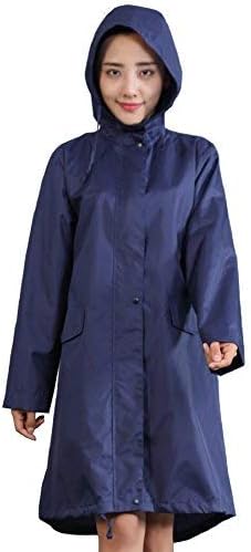 Amazon レインコート レディース 軽量 ポリエステル レインウェア 防水 同色の収納ポーチ付き ダークブルー レインコート ポンチョ 通販